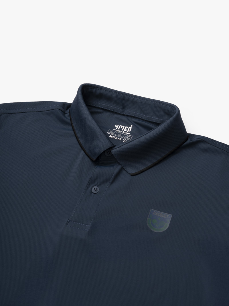 Áo Polo Thể Thao Phối Viền Form Regular PO170 Màu Xanh Đen