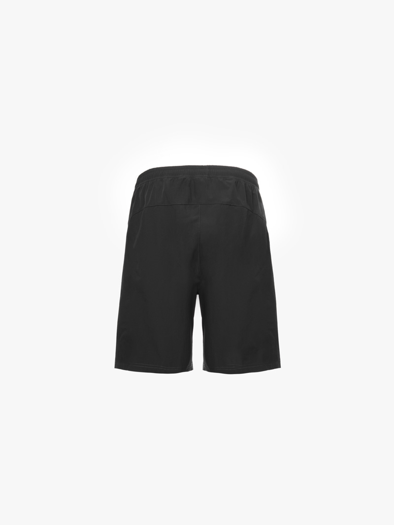 Quần Short Thể Thao In Logo 4Men Club Form Regular QS079 Màu Đen
