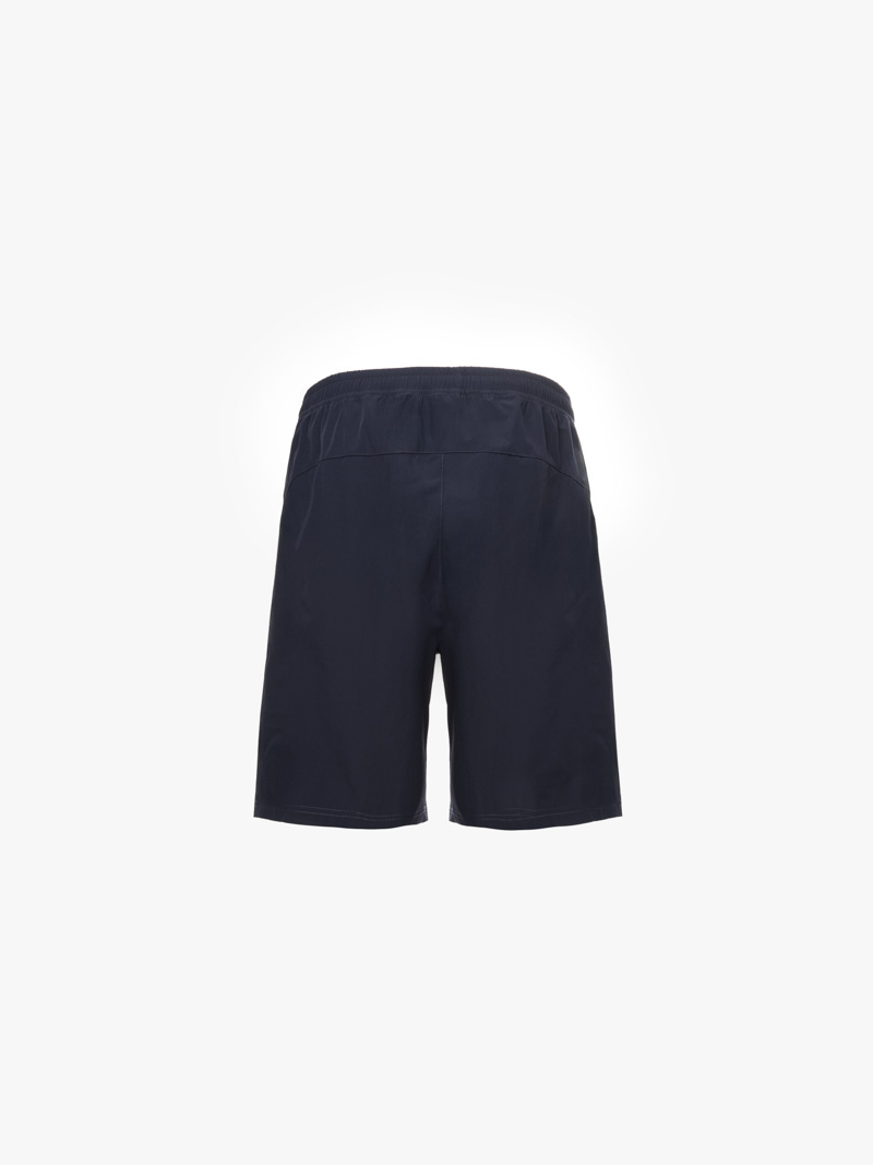 Quần Short Thể Thao In Logo 4Men Club Form Regular QS079 Màu Xanh Đen