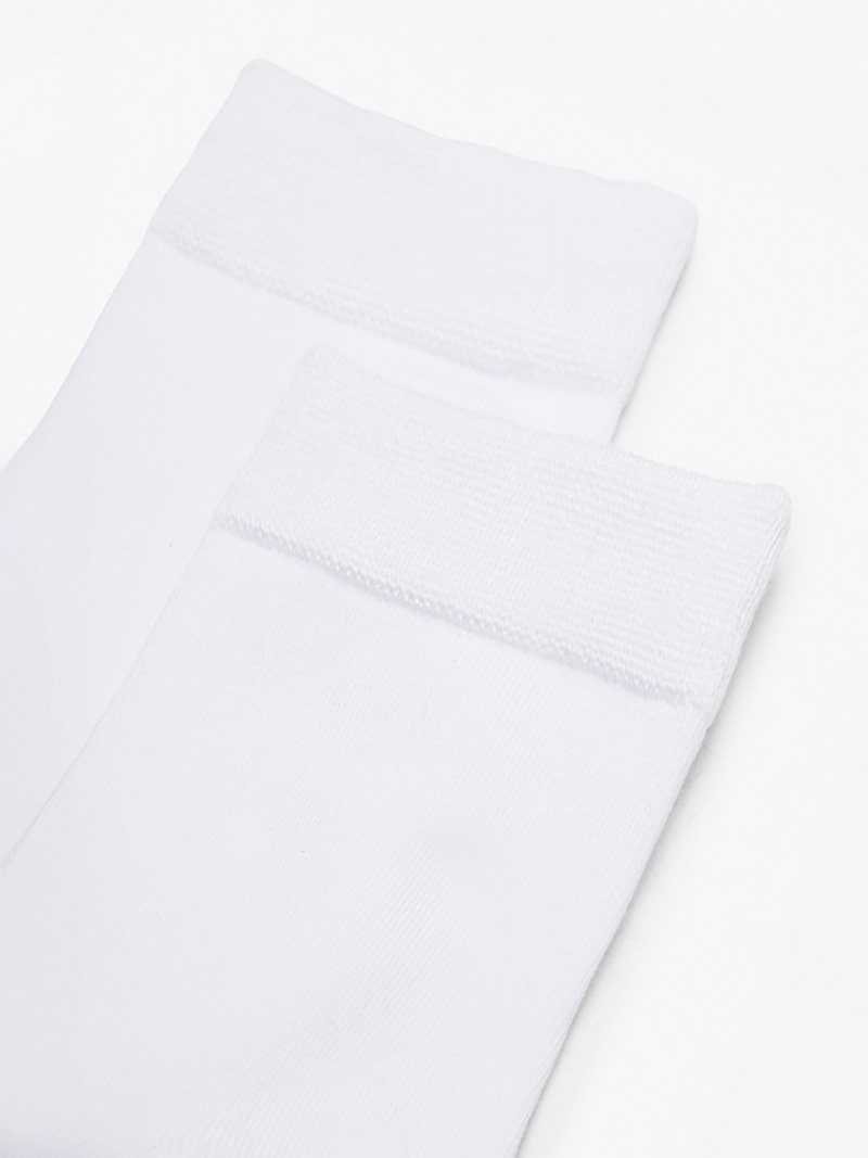 Vớ Thể Thao Cổ Cao Sợi Cotton Thấm Hút VO133 Màu Trắng