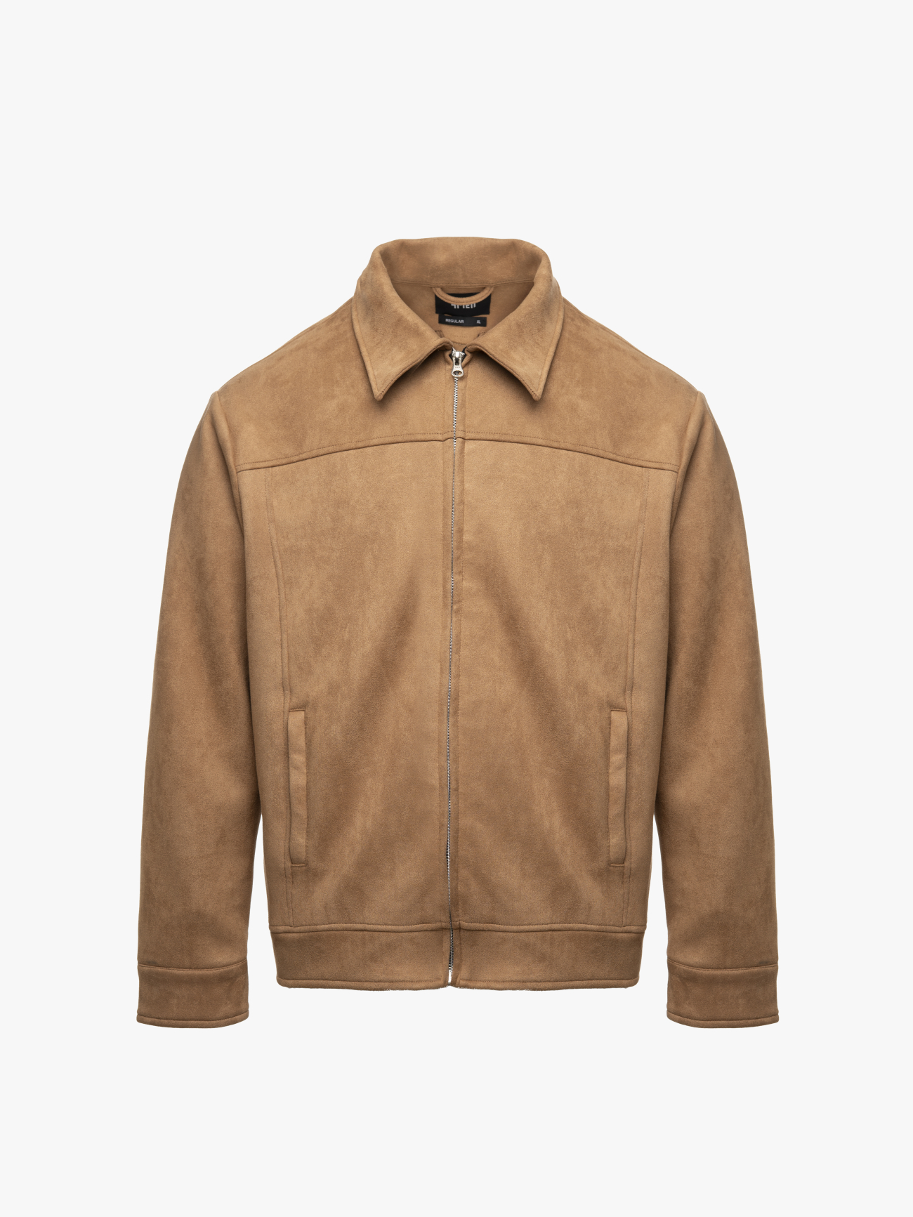 Áo Khoác Da Lộn Dây Kéo Form Regular AK079 Màu Bò