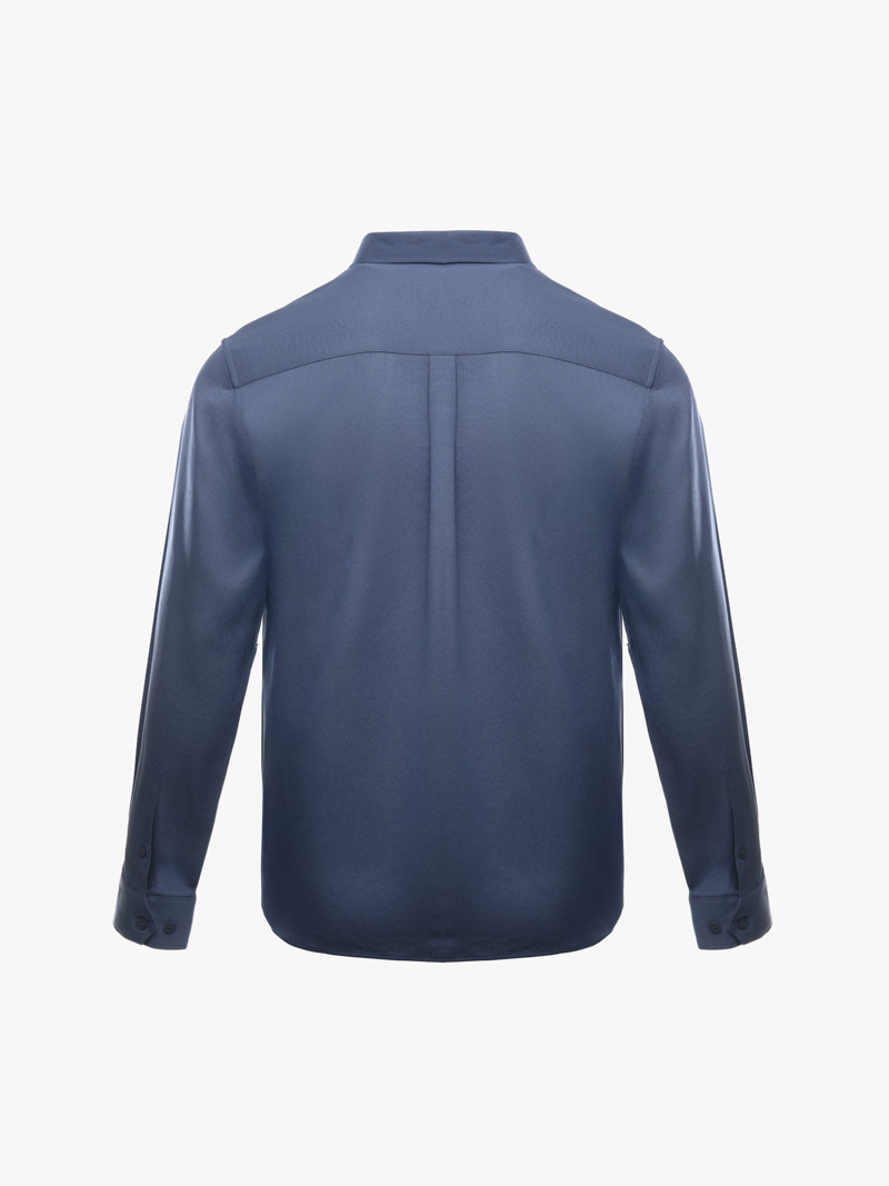 Áo Sơ Mi Denim Thêu Just Breath Form Regular SM196 Màu Xanh Biển Nhạt