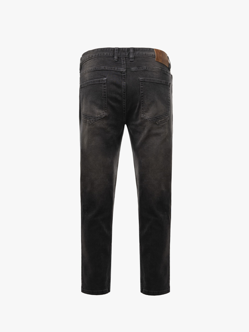 Quần Jean Diễu Túi Sau Form Slimfit QJ117 Màu Xám Đậm