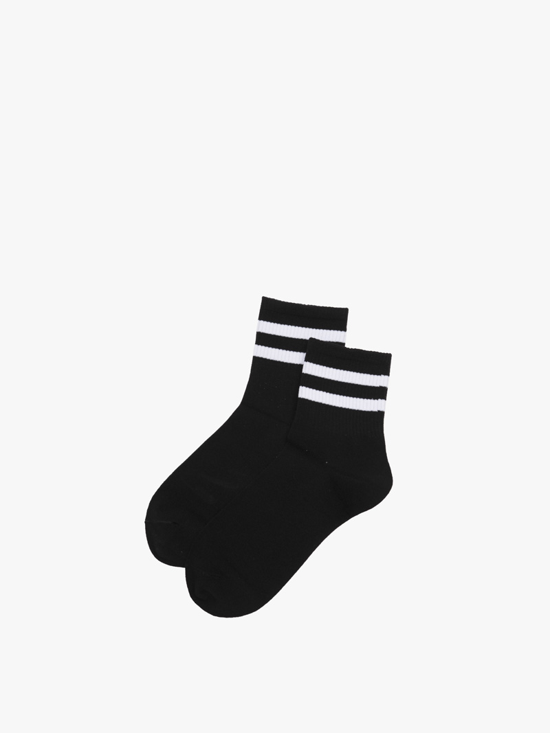 Vớ Nam cổ cao phối màu VO150 Màu Đen