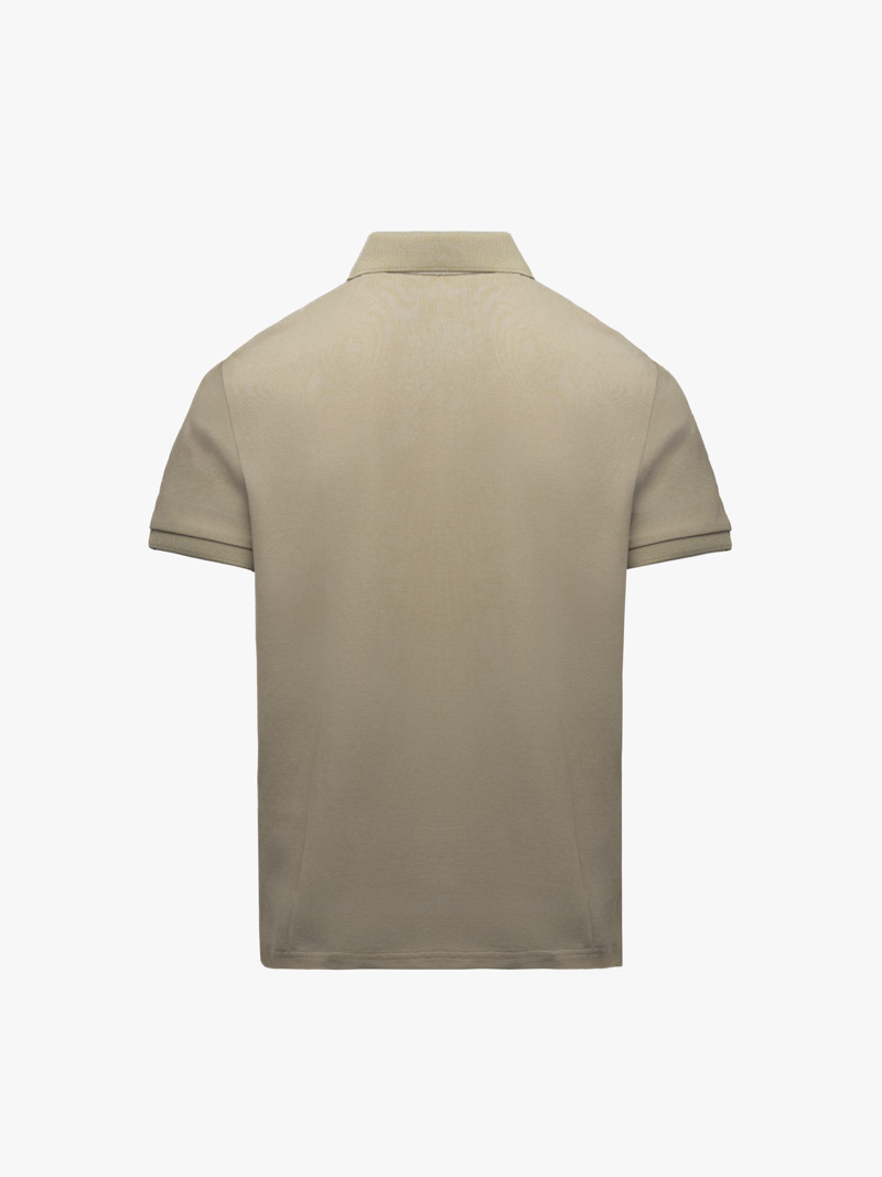 Áo Polo Cá Sấu In Sọc 2 Bên Form Regular PO178 Màu Rêu