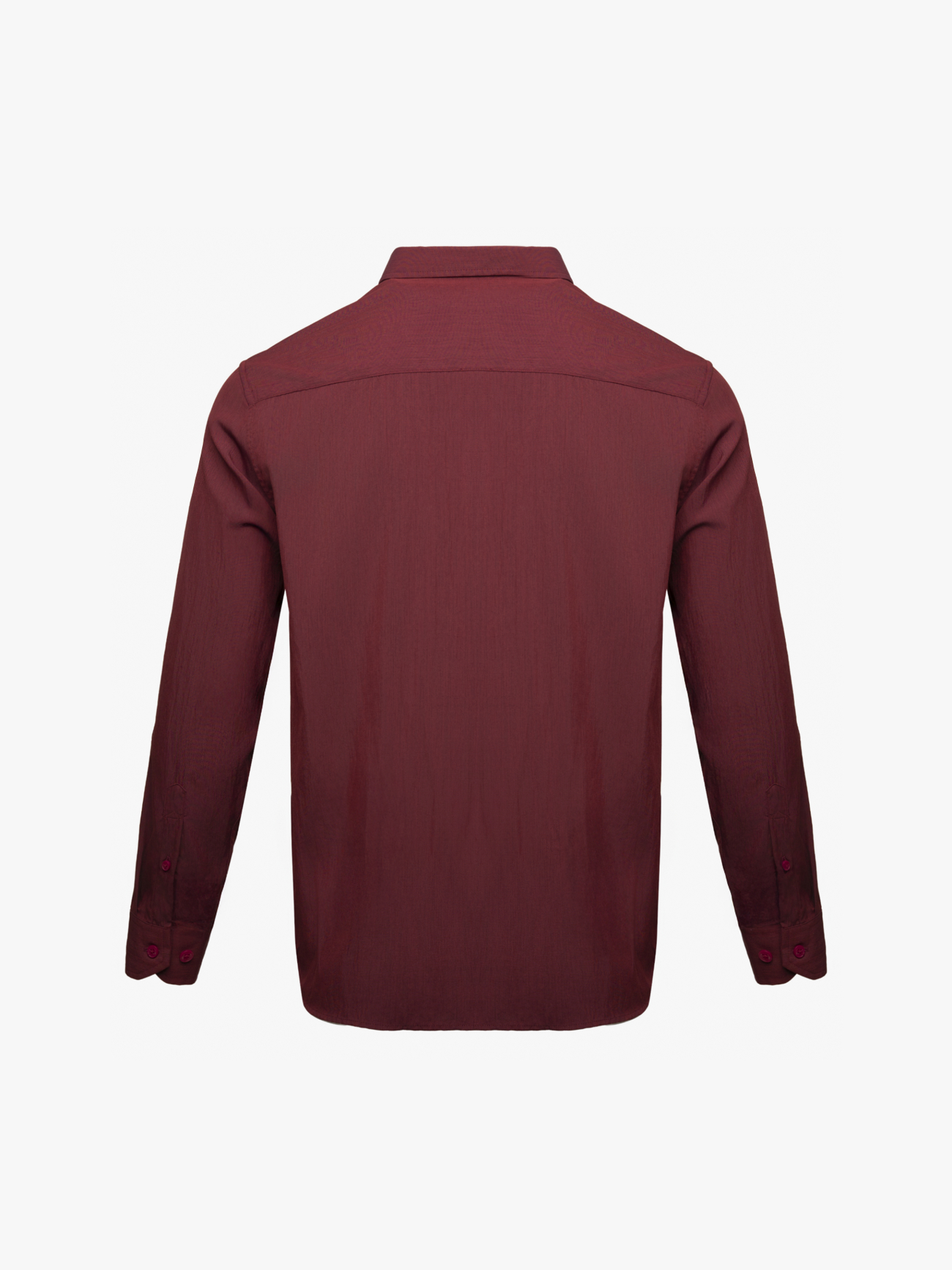 Áo Sơ Mi Tay Dài Linen Trơn Form Regular SM199 Màu Đỏ Đô