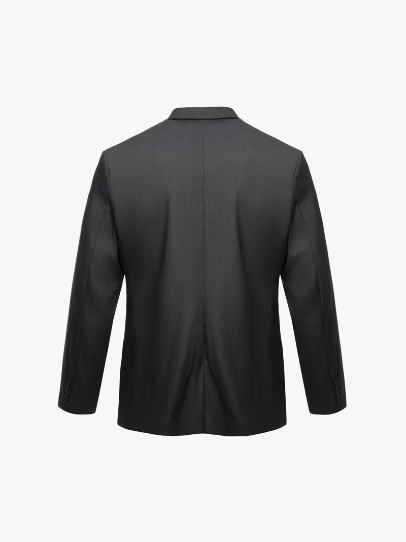 Áo Thun Dệt Kim Họa Tiết Form Slimfit AT182 Màu Xám Đậm