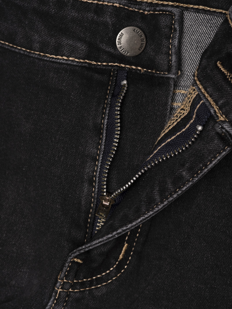 Quần Jean Thêu 4M Ở Túi Sau Form Slimfit QJ122 Màu Xám