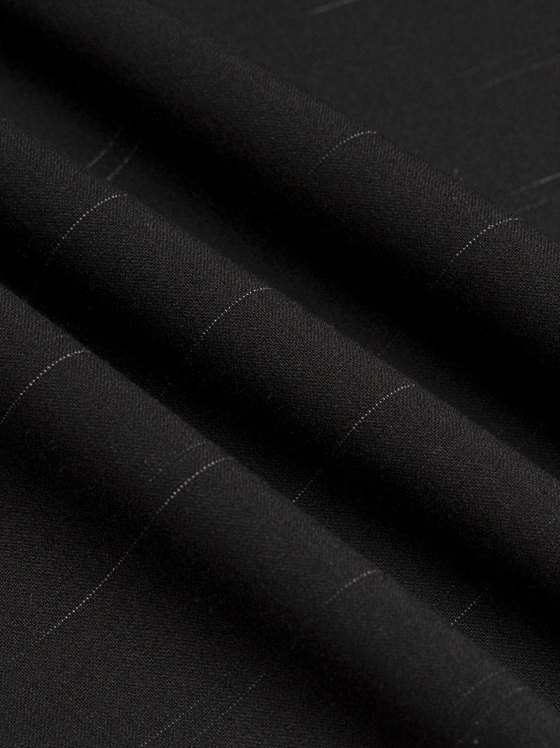 Quần Tây Sọc Vải Rayon Lưng Thun Form Regular QT072 Màu Sọc Đen