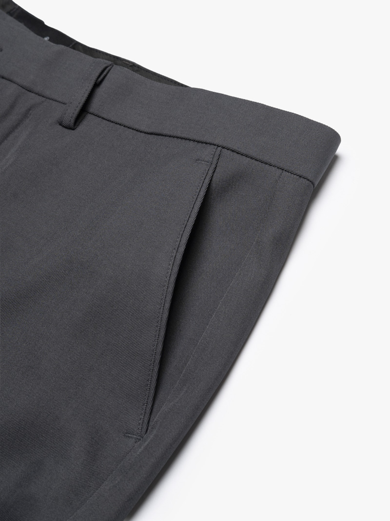 Quần Tây Trơn Form Slimfit QT071 Màu Xám Đậm