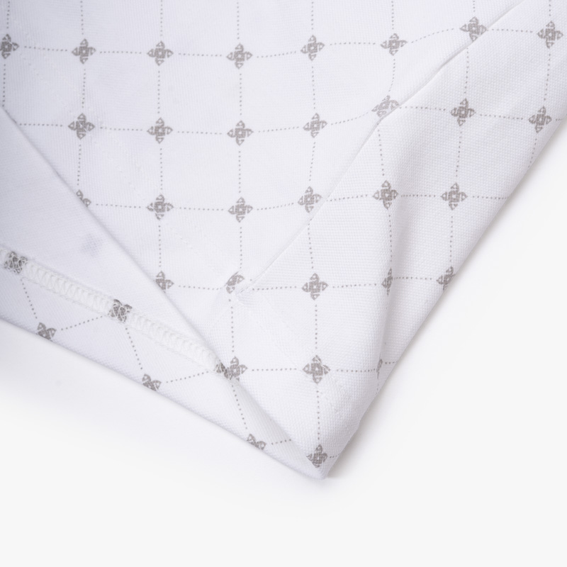 Aó Polo In Pattern Ngựa Form Regular PO180 Màu Trắng