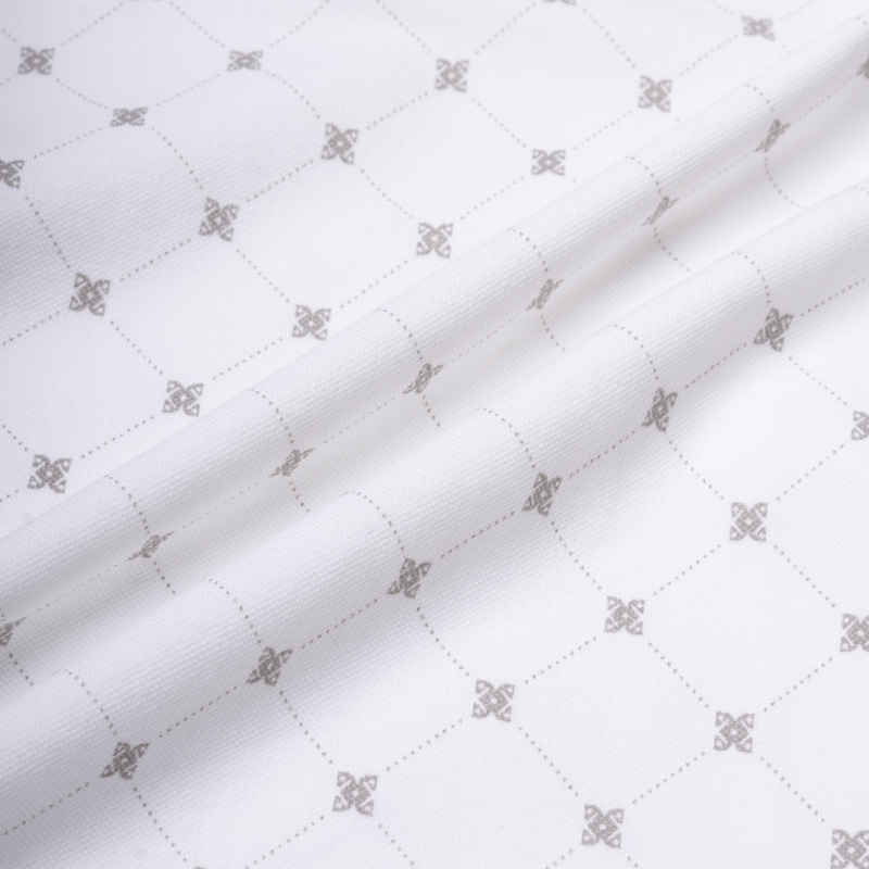 Aó Polo In Pattern Ngựa Form Regular PO180 Màu Trắng