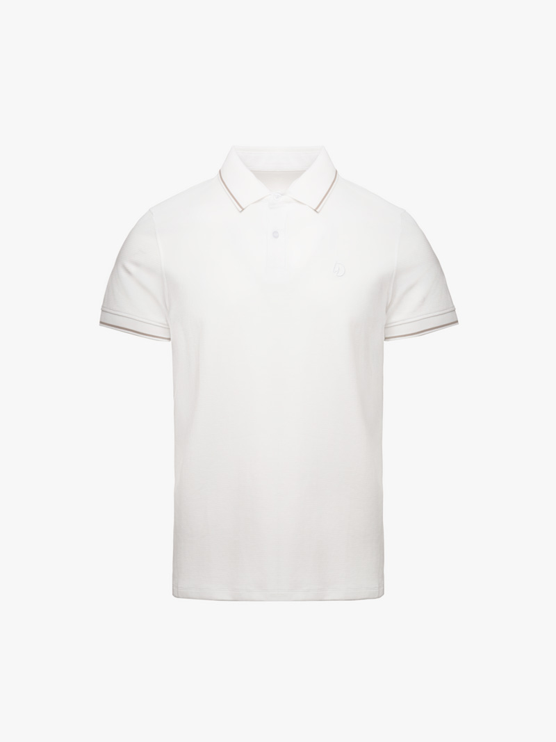 Aó Polo Thêu Đầu Ngựa Ở Ngực Form Slimfit PO181 Màu Trắng