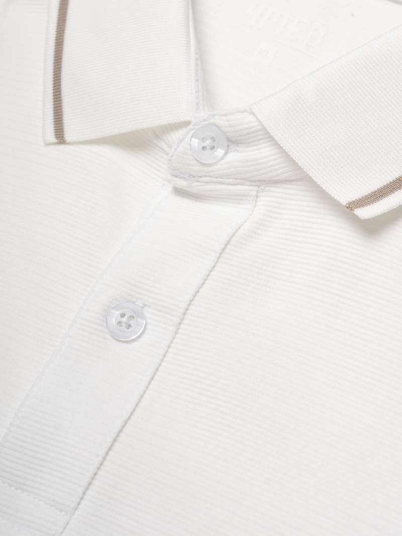 Aó Polo Thêu Đầu Ngựa Ở Ngực Form Slimfit PO181 Màu Trắng