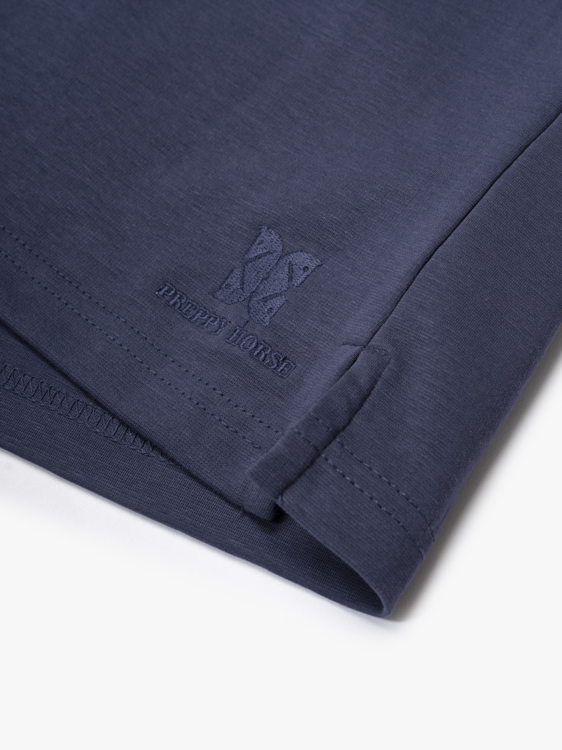 Aó Polo Thêu Logo Ngựa Dưới Lai Form Regular PO182 Màu Xanh Đen