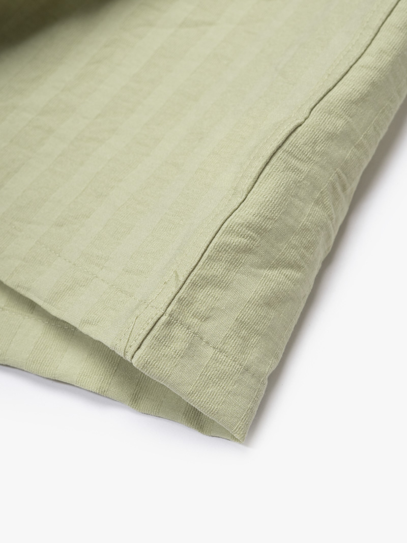 Áo Sơ Mi Cổ Cuban Thêu Đầu Ngựa Form Regular SM200 Màu Xanh