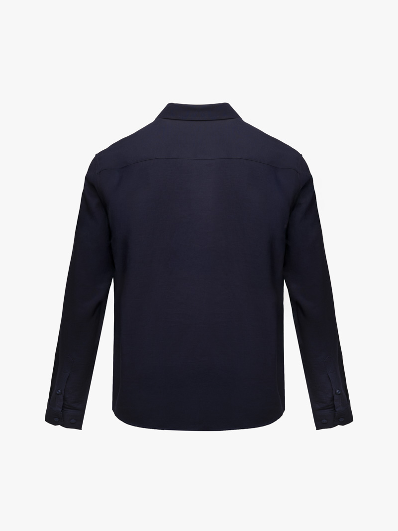 Áo Sơ Mi In Pattern Đầu Ngựa Form Regular SM201 Màu Xanh Đen