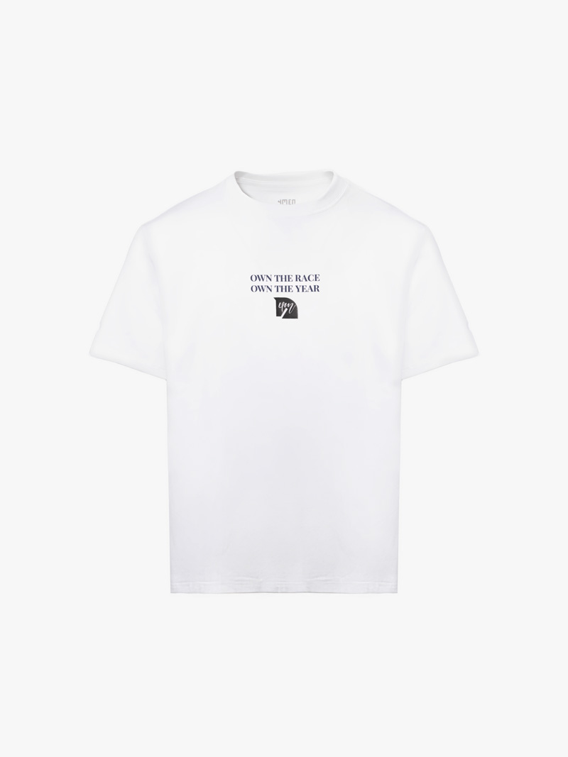 Áo Thun In Đầu Ngựa 4M Form Regular AT185 Màu Trắng