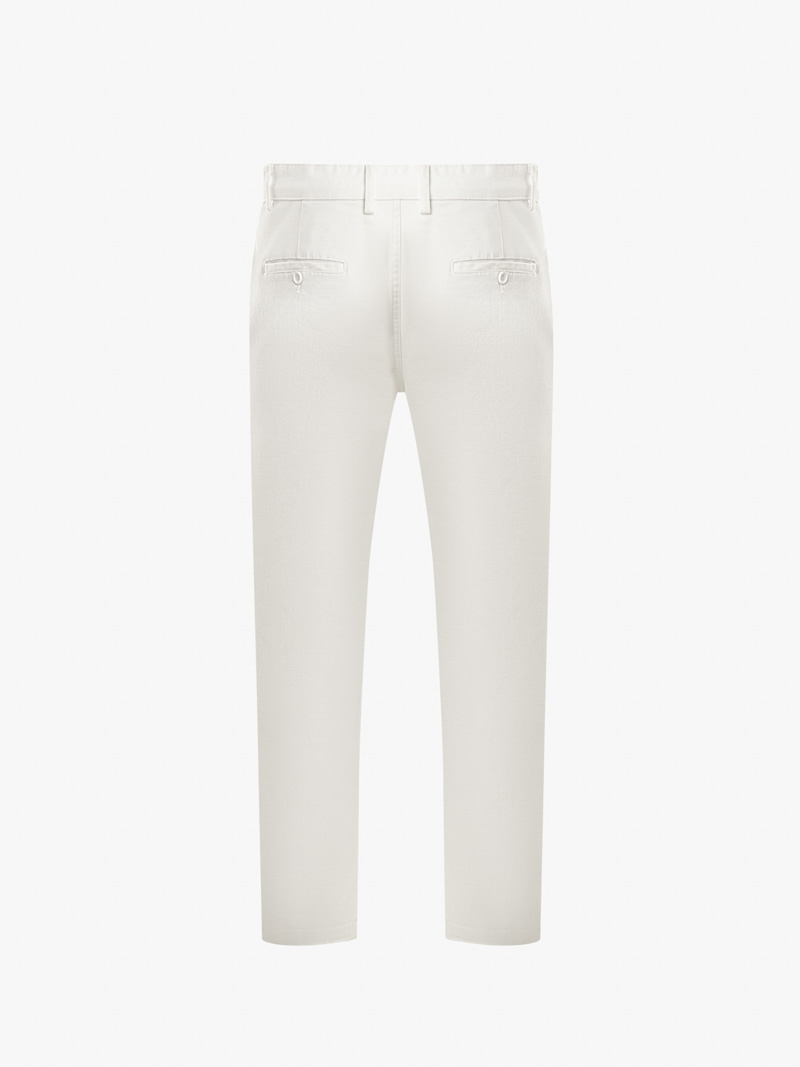 Quần Kaki Trơn Form Slimfit QK032 Màu Trắng