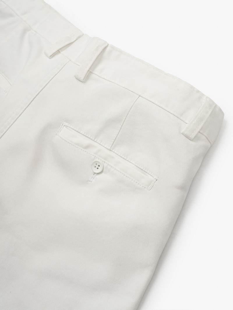 Quần Kaki Trơn Form Slimfit QK032 Màu Trắng