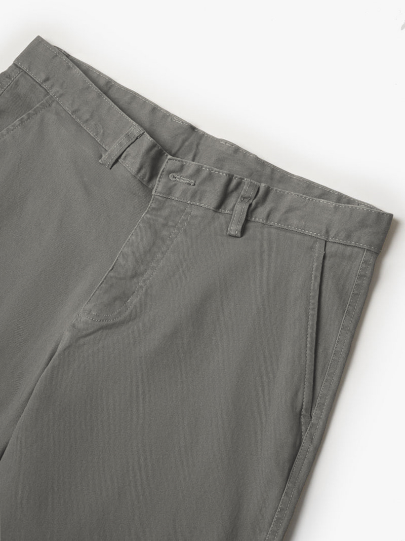 Quần Kaki Trơn Form Slimfit QK032 Màu Xám