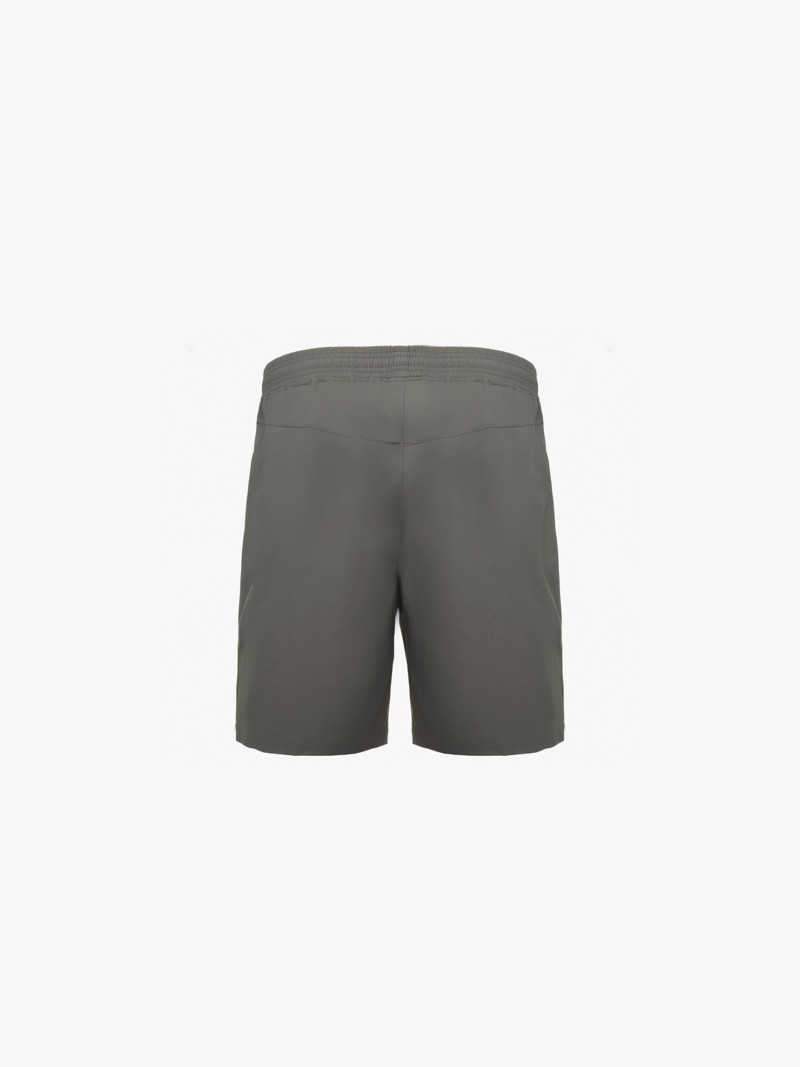 Quần Short Thể Thao 6inch Thêu logo 4m Form Relax QS082 Màu Xám Đậm