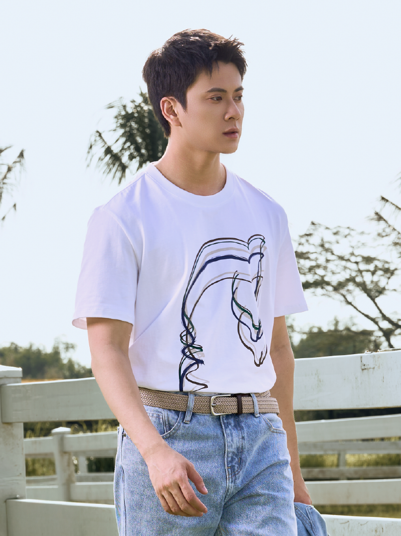 Áo Thun In Đầu Ngựa 4 Màu Form Relax AT184