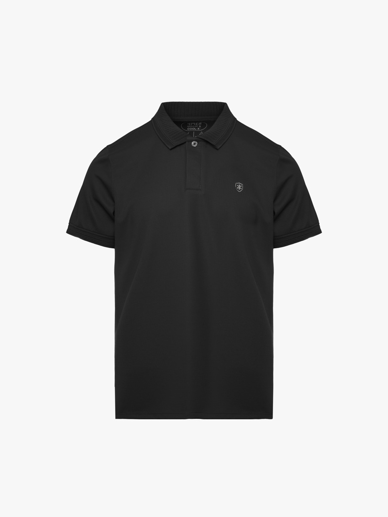 Áo Polo Cool-X In Logo Bông Tuyết Form Regular PO185 Đen