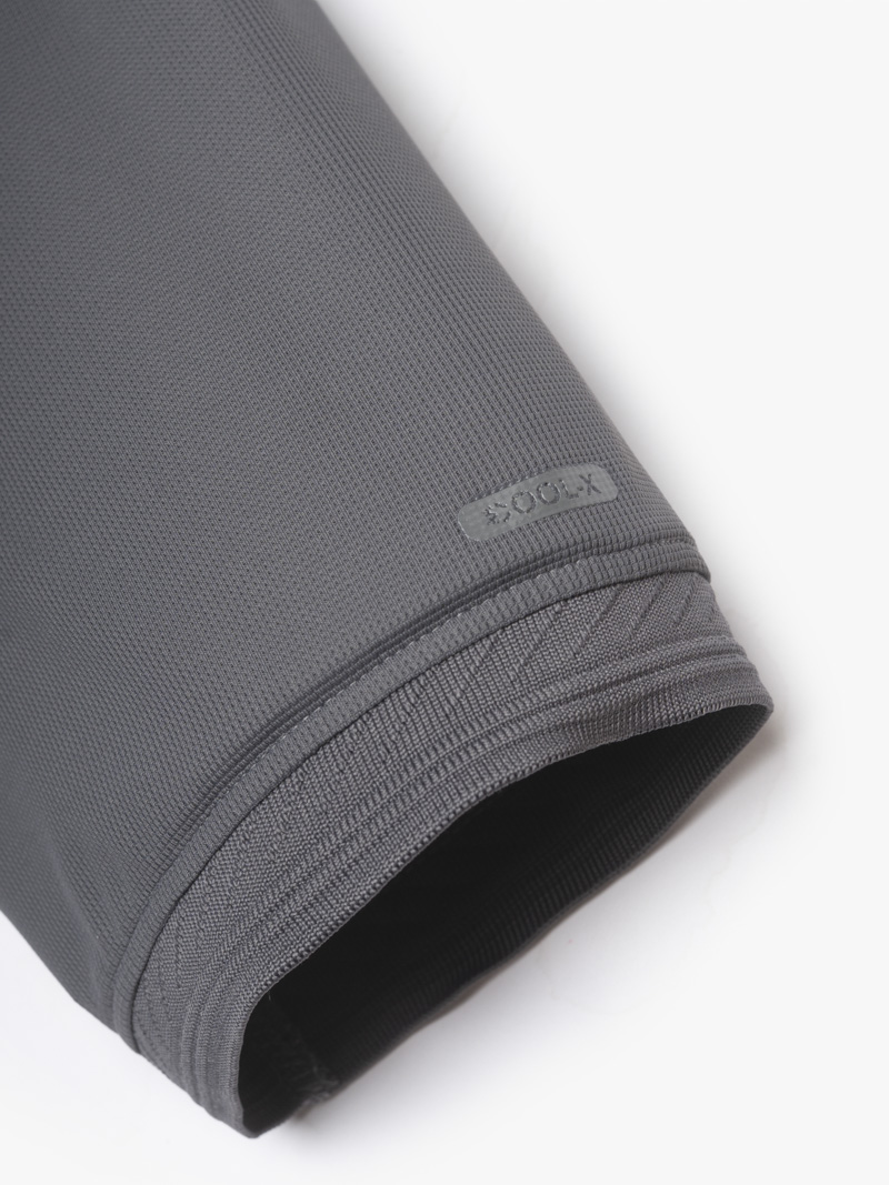 Áo Polo Cool-X In Logo Bông Tuyết Form Regular PO185 Xám Đậm