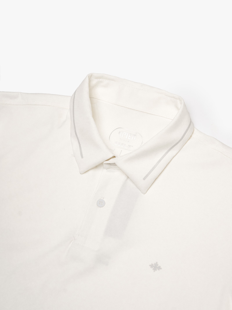 Áo Polo Cool-X In Viền Bo Cổ Form Slimfit PO186 Trắng