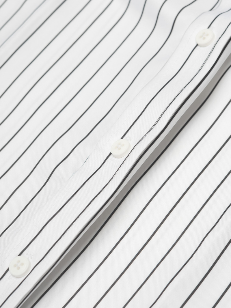 Áo Sơ Mi Sọc Form Slimfit SM172 Sọc Trắng