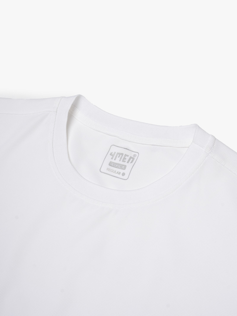 Áo Thun Cool-X In Logo Bông Tuyết Sau Cổ Form Regular AT189 Trắng