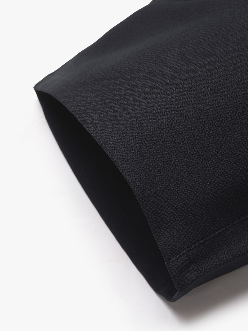 Quần Short Linen Trơn Form Straight QS085 Màu Đen