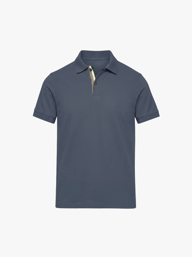 Áo Polo Trụ 3 Sọc Form Regular PO190 Màu Xanh Đen