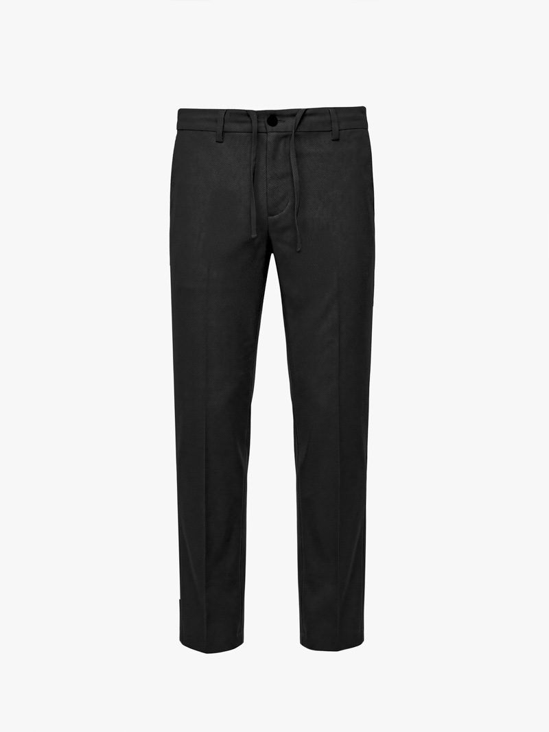 Quần Linen Trơn 1 Cơi Form Straight QK035 Màu Đen