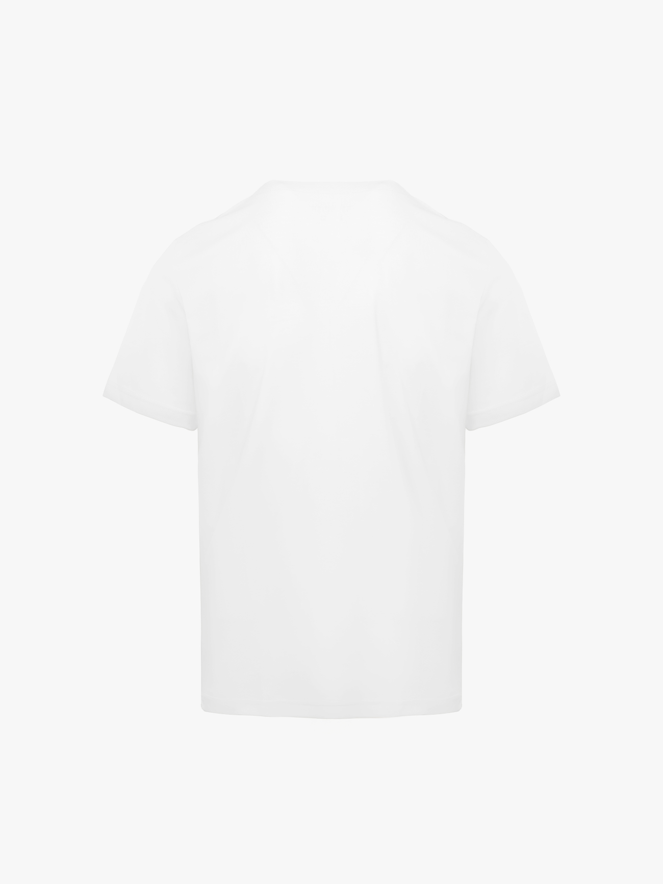 Áo Thun Rayon Cổ V Thêu Chữ Beyond Daily Form Regular AT195 Màu Trắng