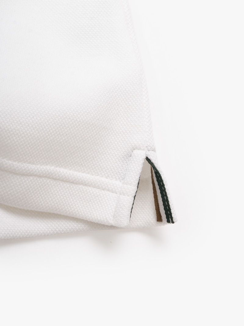 Áo Polo Signature Stripe Trơn Form Regular PO193 Màu Trắng