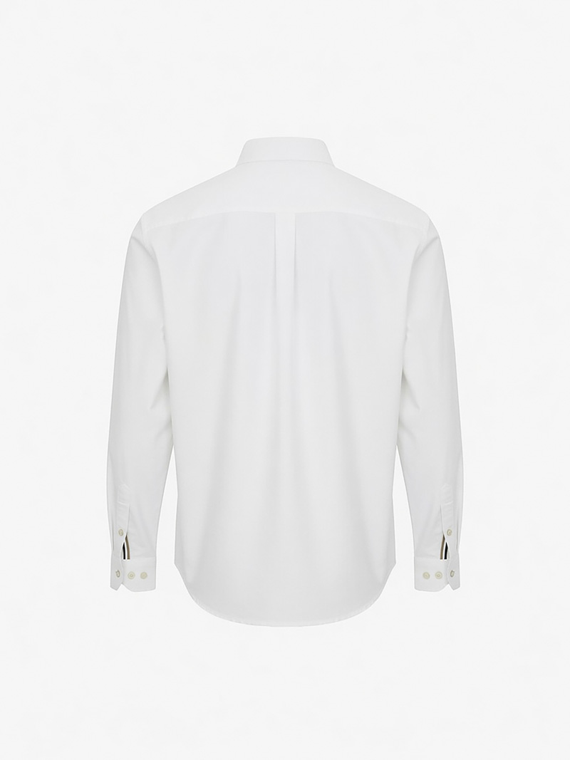 Áo Sơ Mi Oxford Signature Stripe Form Regular SM209 Màu Trắng