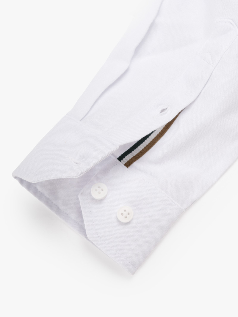Áo Sơ Mi Oxford Signature Stripe Form Regular SM209 Màu Trắng