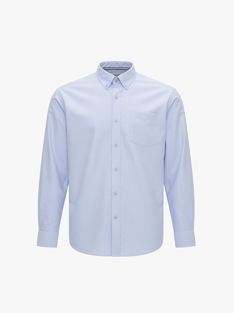Áo Sơ Mi Oxford Signature Stripe Form Regular SM209 Màu Xanh Biển