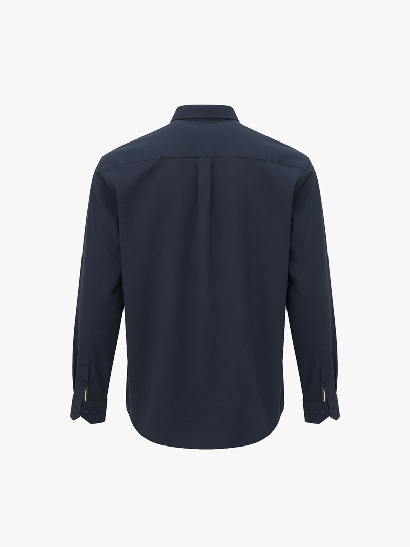 Áo Sơ Mi Oxford Signature Stripe Form Regular SM209 Màu Xanh Đen