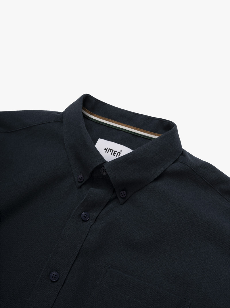 Áo Sơ Mi Oxford Signature Stripe Form Regular SM209 Màu Xanh Đen
