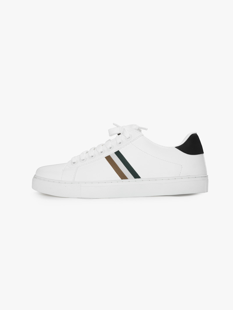 Giày thể thao signature stripe 3 Sọc 4MEN G023 Màu Trắng
