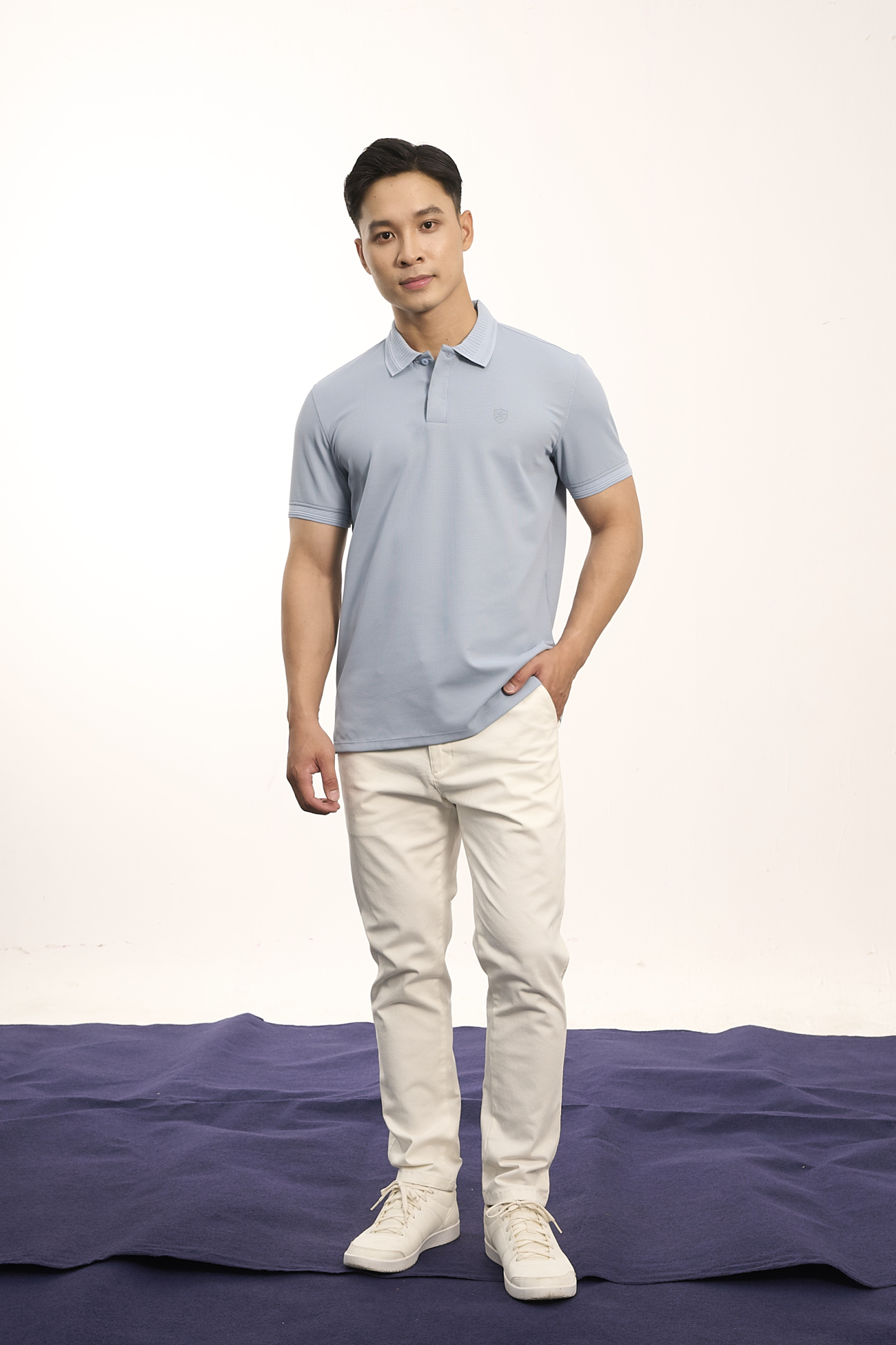 Quần Kaki Trơn Form Slimfit QK032 Màu Trắng