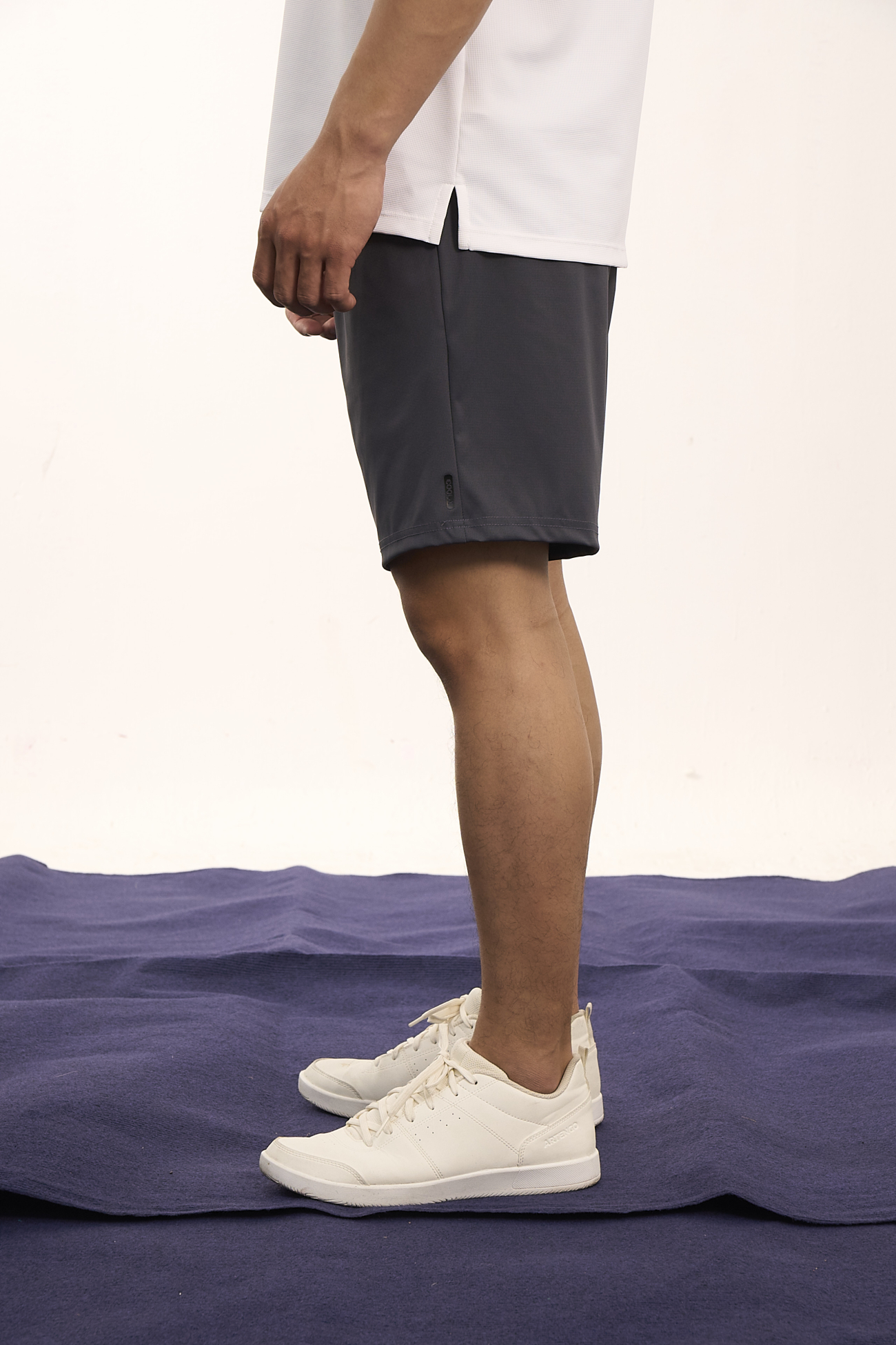 Quần Short Cool-X In Logo Form Straight QS084 Xanh Đen