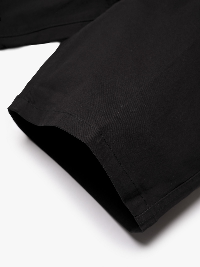 Quần Short Signature Stripe Form Straight QS088 Màu Đen