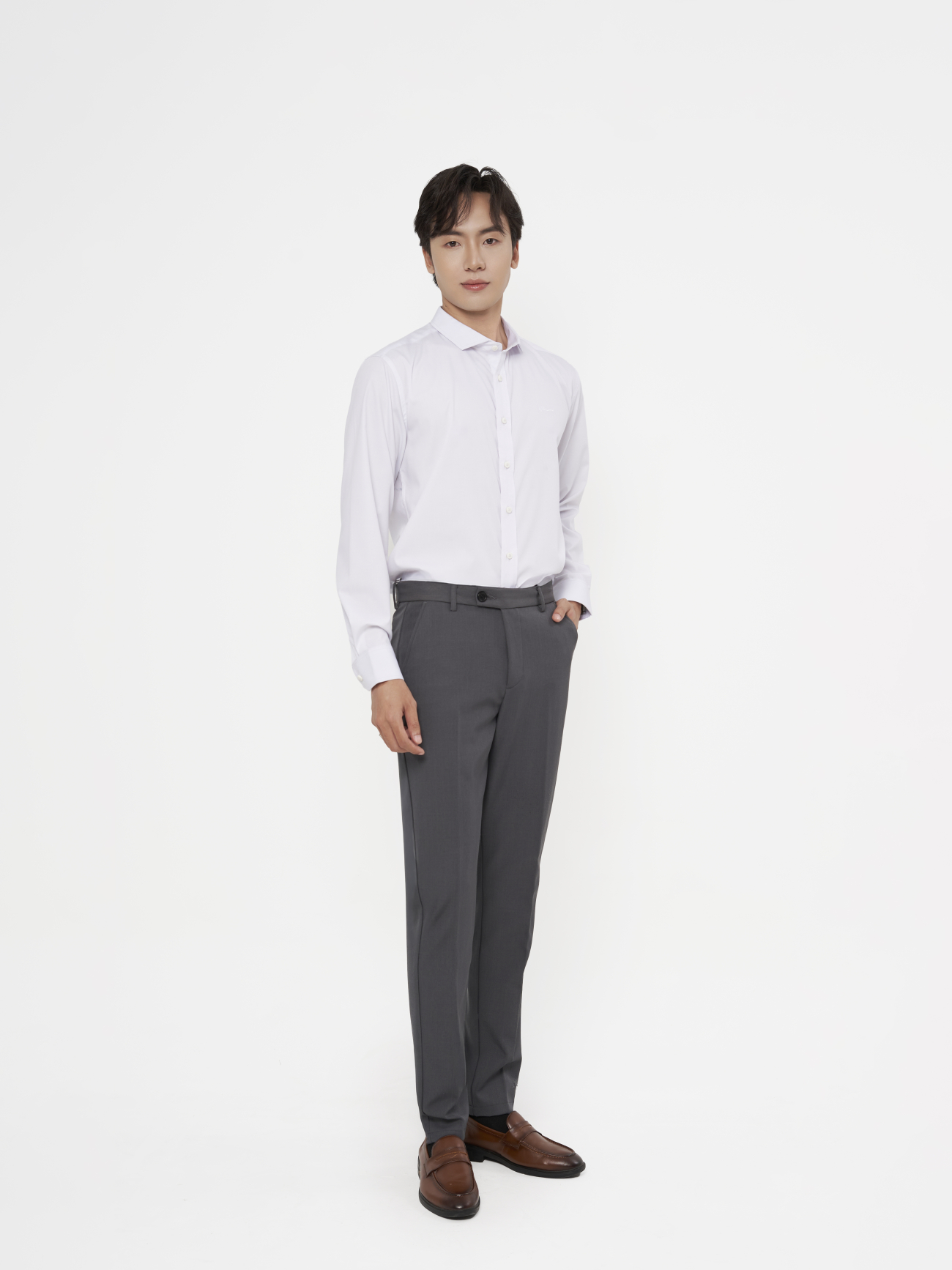 Áo Sơ Mi Cool-X Thêu 4M Form Slimfit SM195