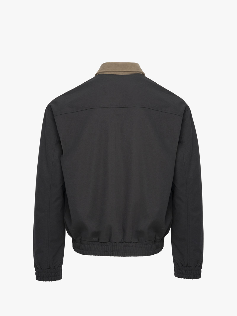 Áo Khoác Blouson Form Relax AK083 Màu Xám Đậm