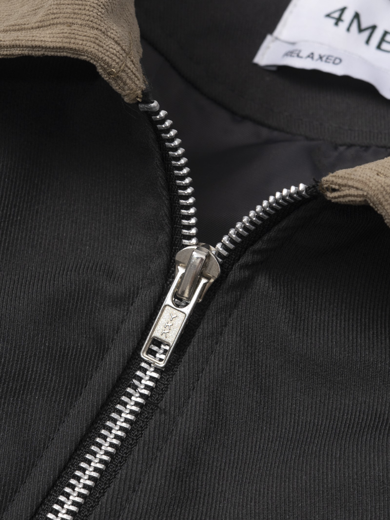 Áo Khoác Blouson Form Relax AK083 Màu Xám Đậm