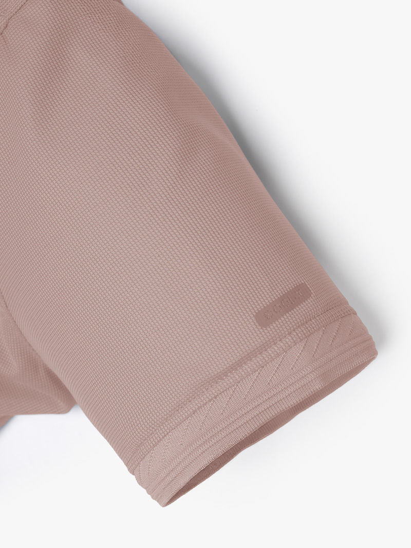Áo Polo Cool-X In Logo Bông Tuyết Form Regular PO185 Màu Hồng